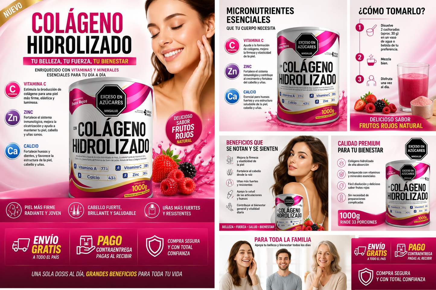 COLÁGENO GLOW MIX (FRUTOS ROJOS)