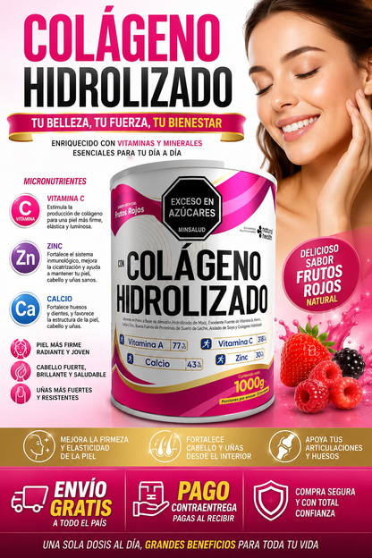 COLÁGENO GLOW MIX (FRUTOS ROJOS)